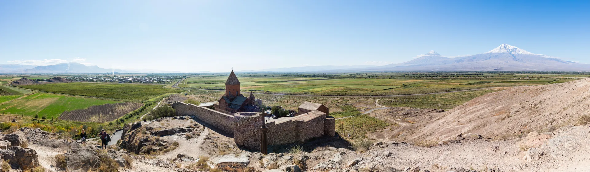 Khor Virap Monastery, Armenia — wide panorama